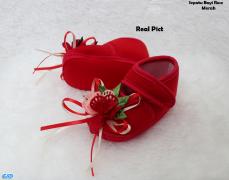 Sepatu Bayi Rose red