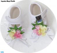 Sepatu Bayi Rose Putih