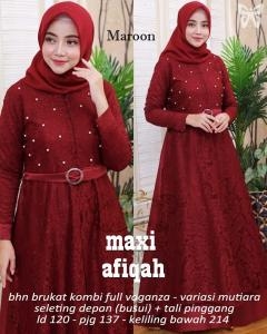 Maxi Afiqah maroon
