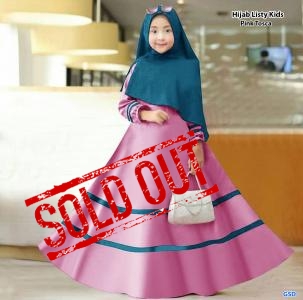 Hijab Listy pink tosca